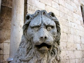 Leone - Portale della Cattedrale di Altamura