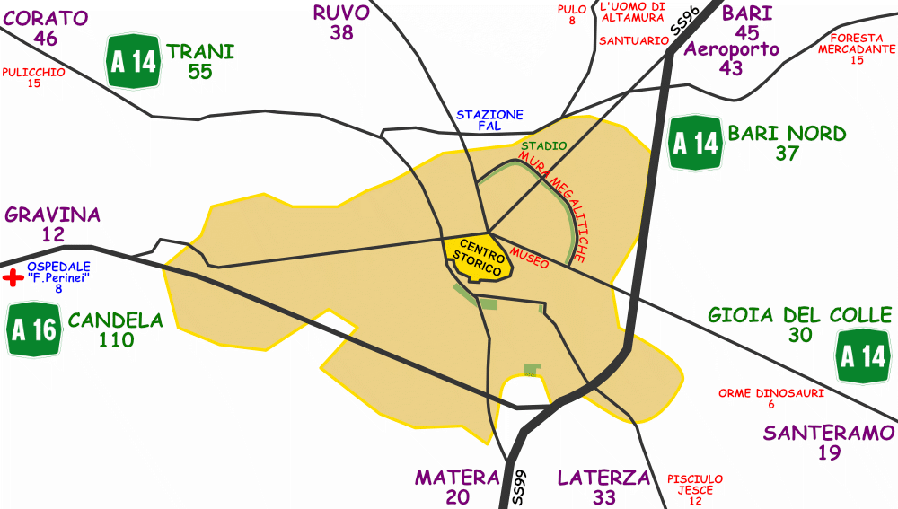 mappa di Altamura