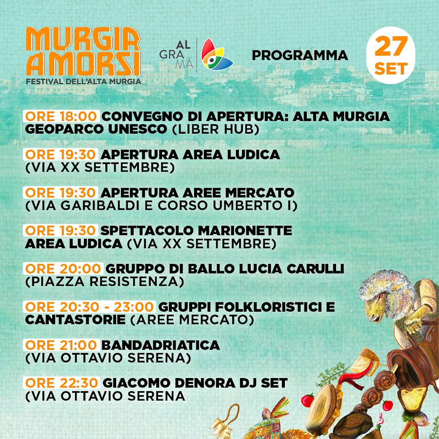 programma 27 settembre - Murgia a morsi - AlGraMa