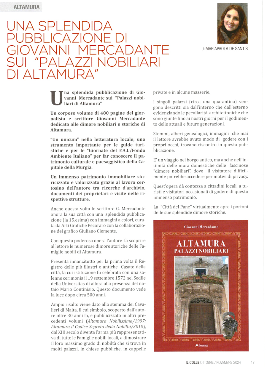 Articolo di Mariapaola De Santis