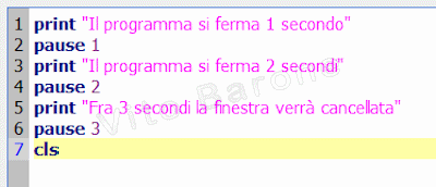 prgramma con pause
