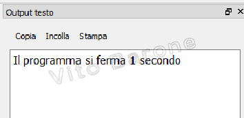 esecuzione prgramma animato