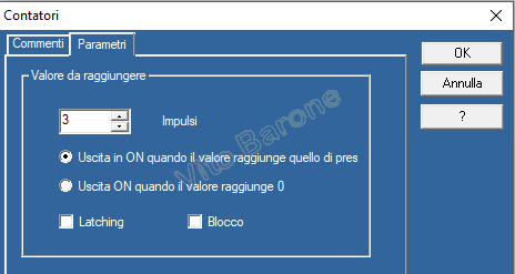 parametri contatore