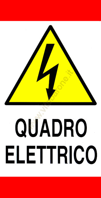 quadro elettrico - avviso