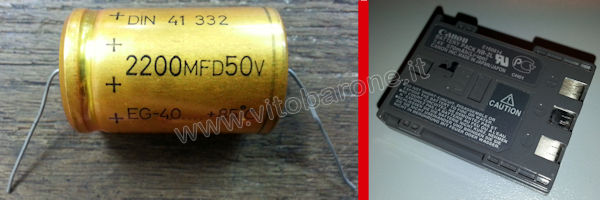 condensatore e batteria