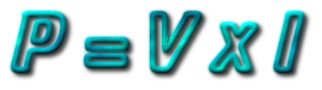 P = V x I potenza in corrente continua