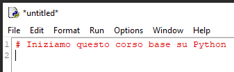 esempio di annotazione
